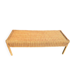 Am.pm rattan coffee table / bench – vintage 90s – excellent condition