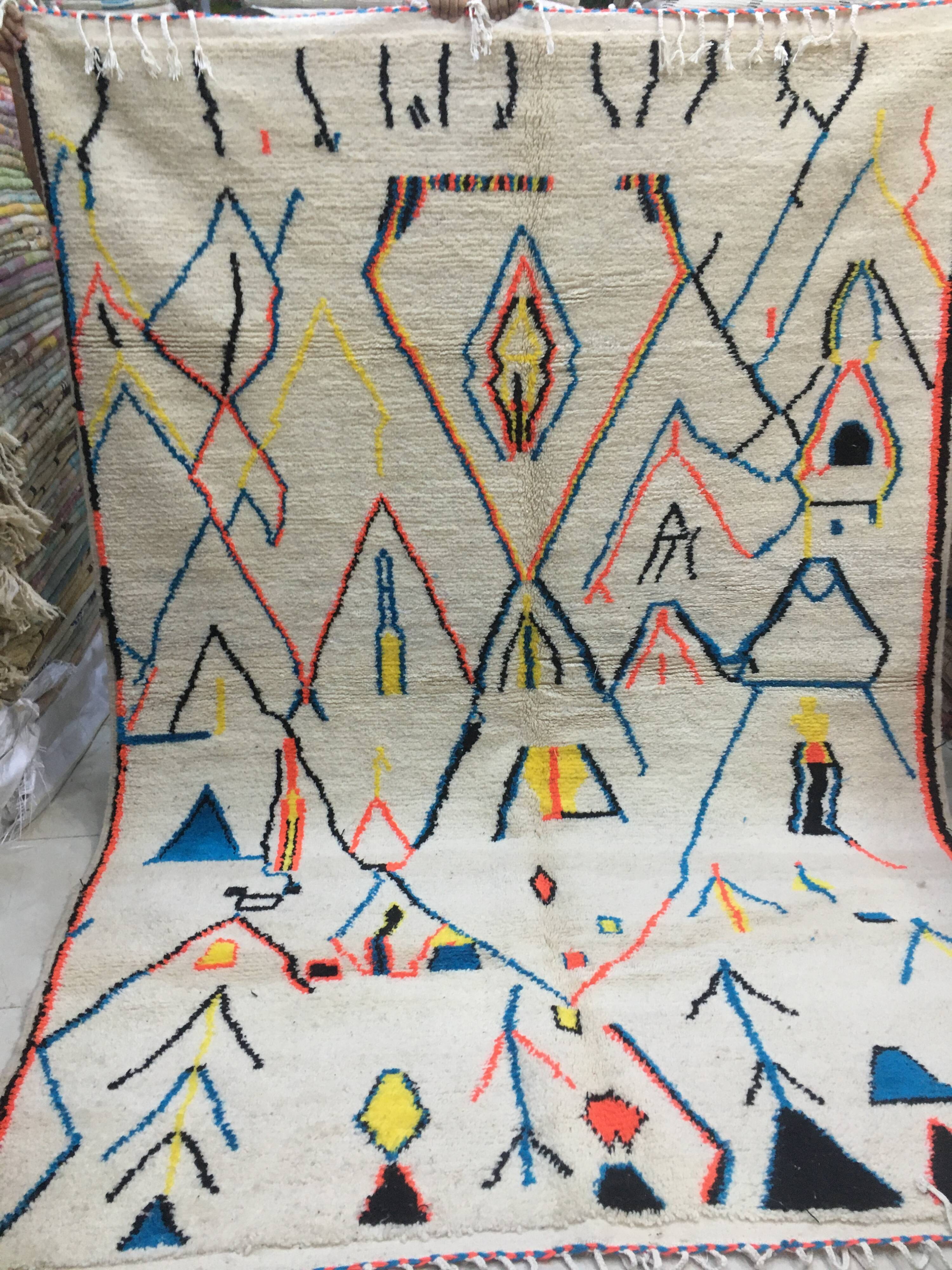 Berber carpet Azilal Berber Moroccan 2m94 x 2m07