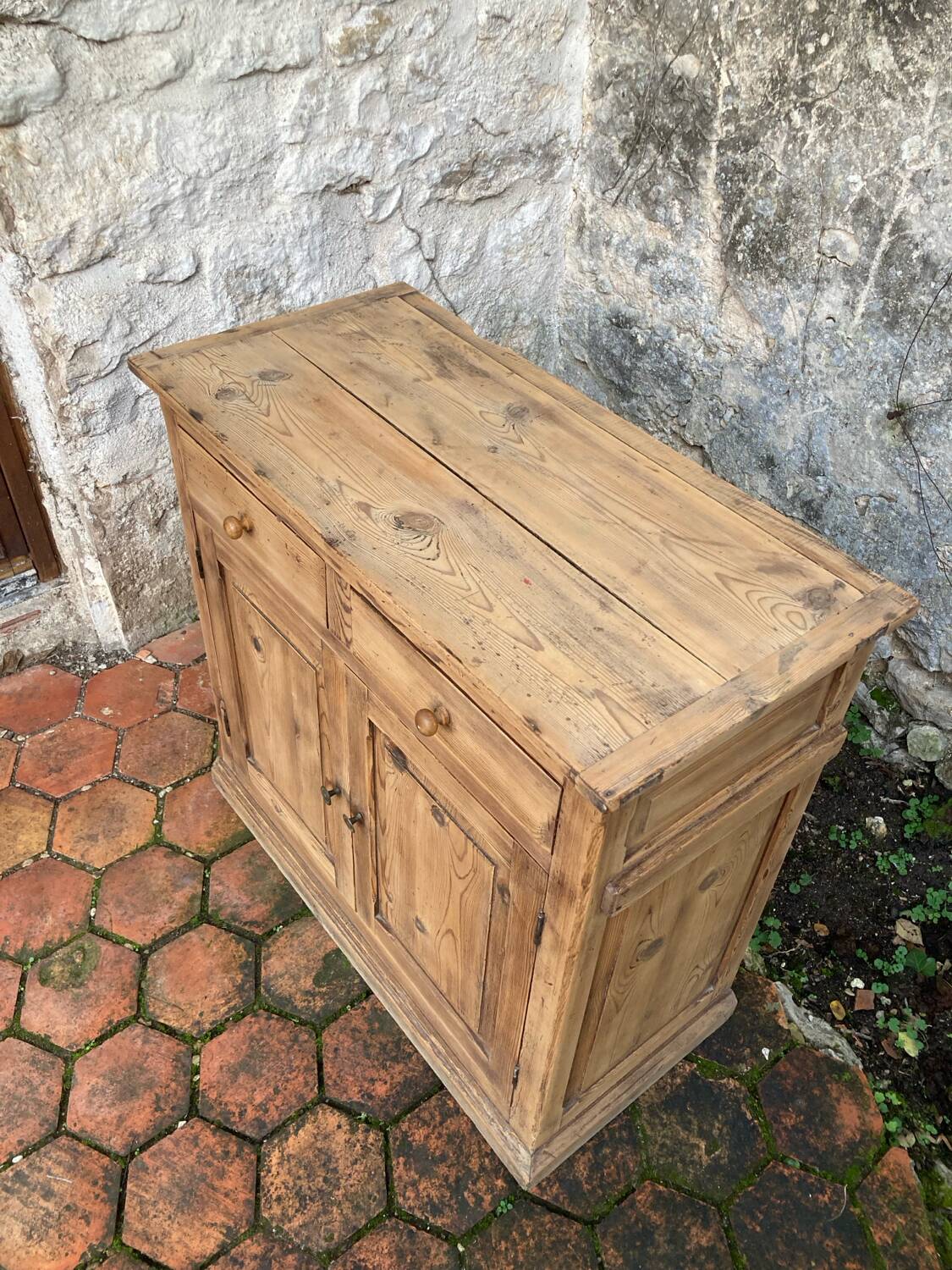 Vintage solid pine sideboard