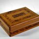 Thuya marquetry box 14 x 11 cm