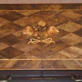 Rare commode with continental marquetry parquetry circa 1780