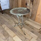 Old garden or bistro pedestal table