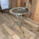 Old garden or bistro pedestal table