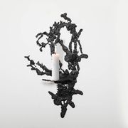 Free form wall candelabra / candlestick / sconce, iron, Poland circa 1960