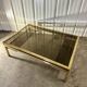 Vintage Guy Lefèvre gold coffee table 1970s
