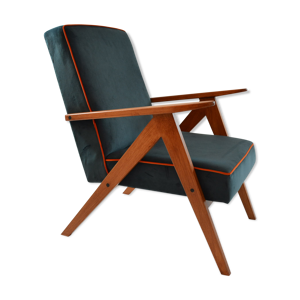 fauteuil kompas bleu