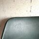 Fauteuil vintage skaï vert et chrome
