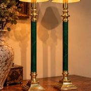 Pair of large candlesticks / convertible lanterns Hollywood Regency