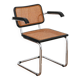 Fauteuil Cesca B64 Breuer Made in Italy - Cannage de l'assise refait