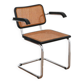 Fauteuil Cesca B64 Breuer Made in Italy - Cannage de l'assise refait