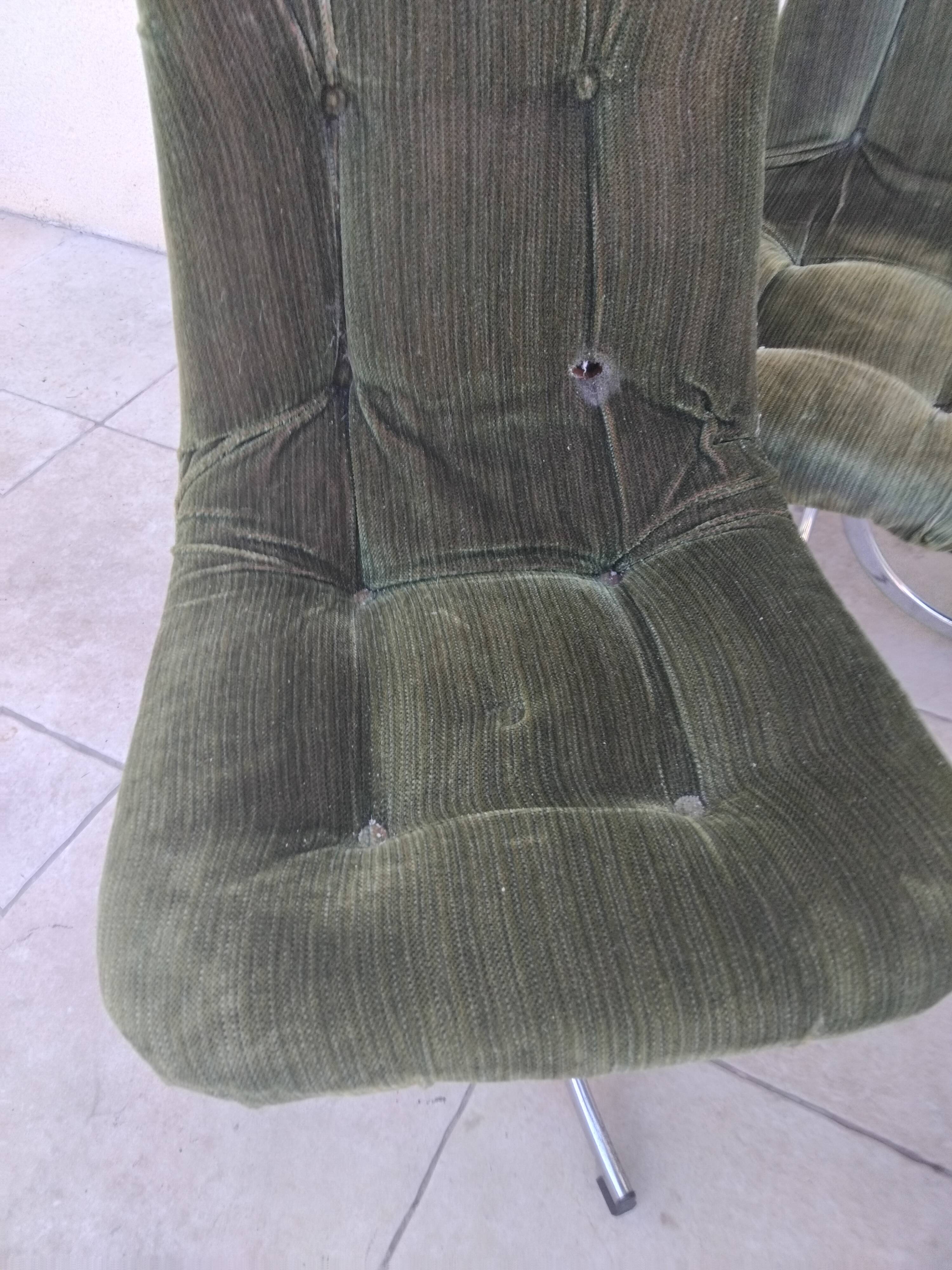 4 chaises vintage GASTONE RINALDI design année 70