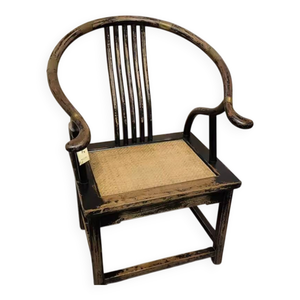 Fauteuil chinois fer à cheval