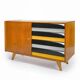 Original U-458 cabinet designed by Jiří Jiroutek in 1958 - Black & Yellow