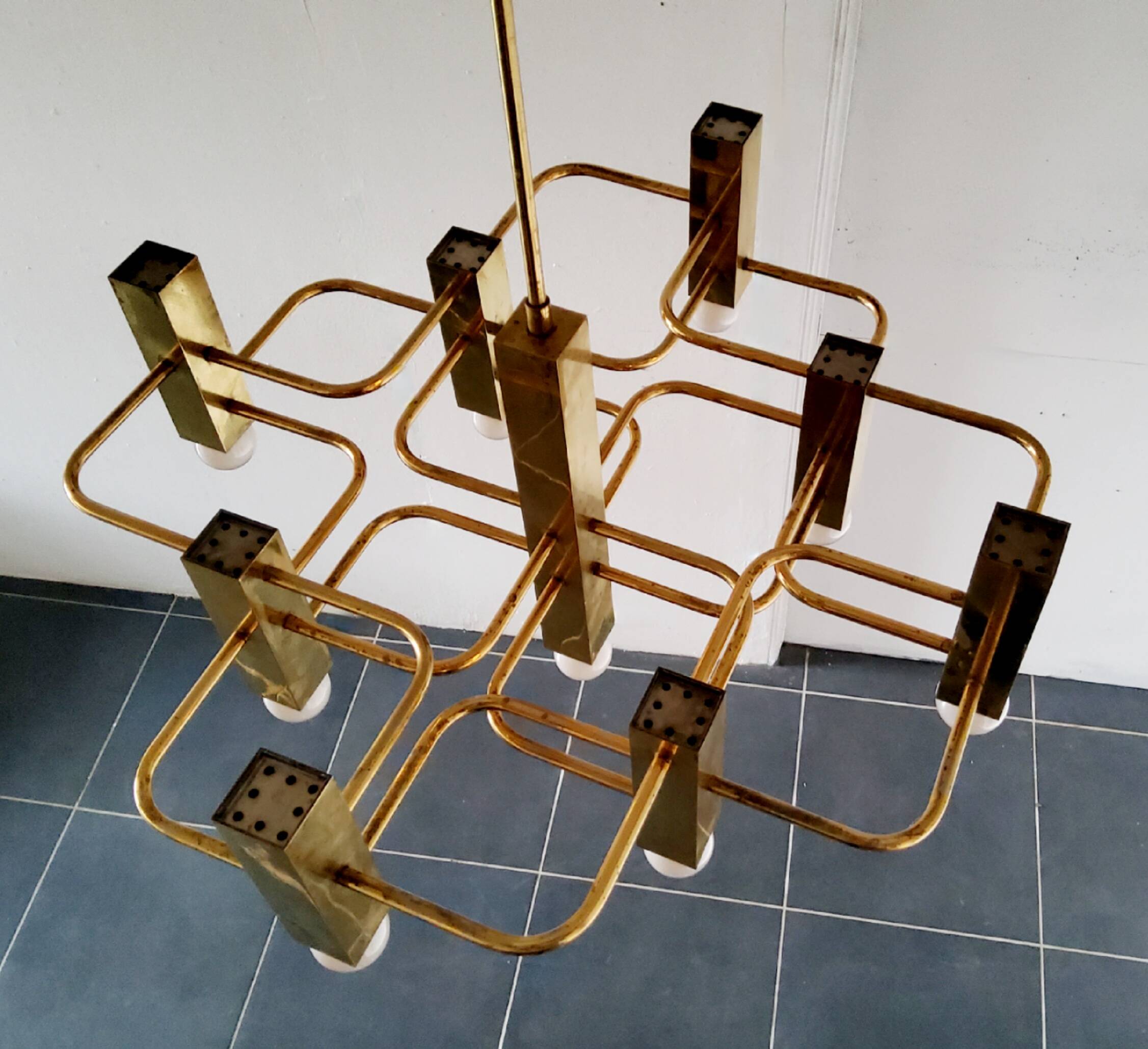 Gaetano Sciolari chandelier, Boulanger from the 70s