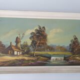 Grand Tableau ancien signé