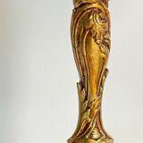 Chic bronze lamp with vintage gold patina