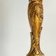 Chic bronze lamp with vintage gold patina