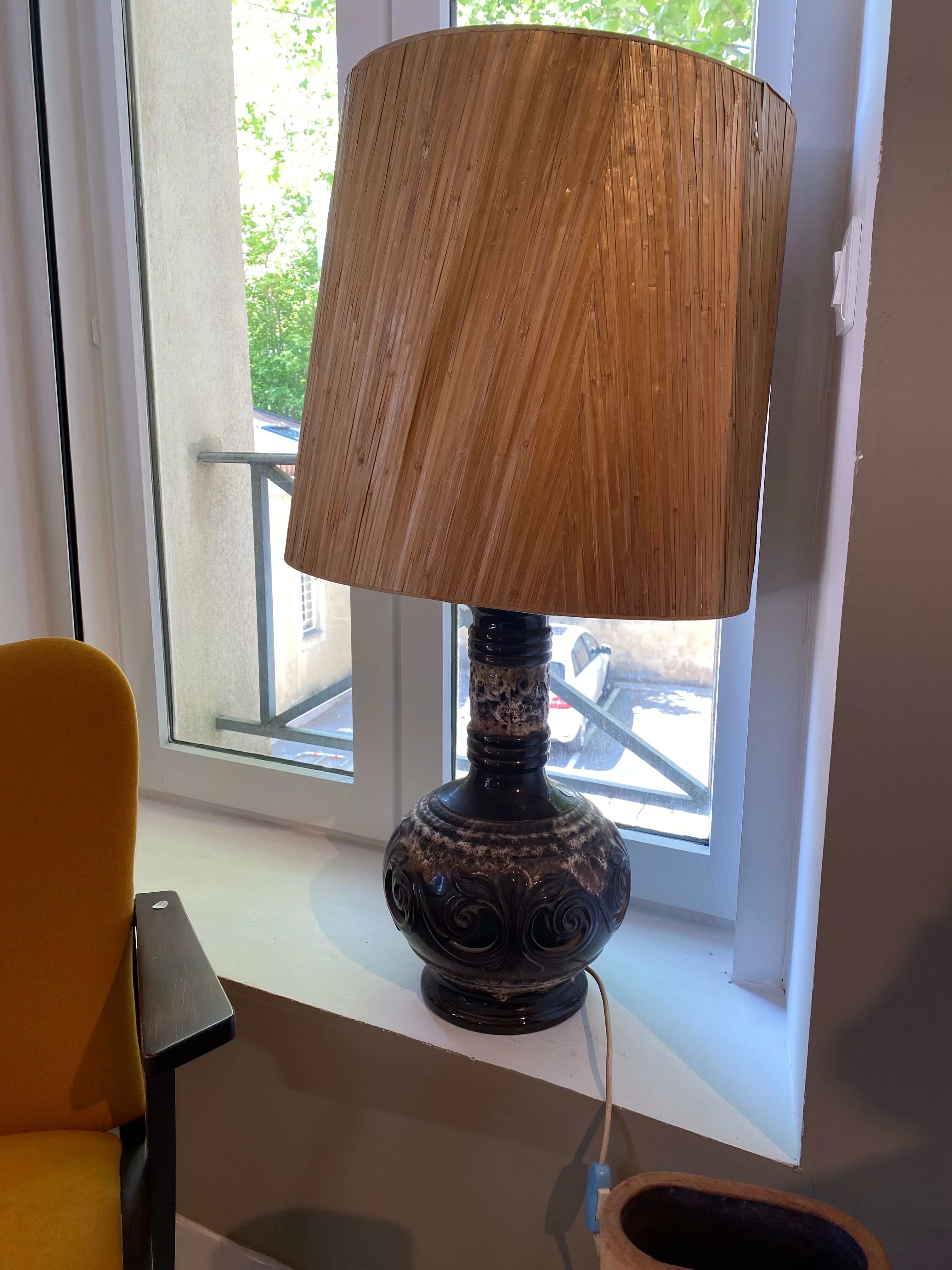 Ceramic lamp West germany