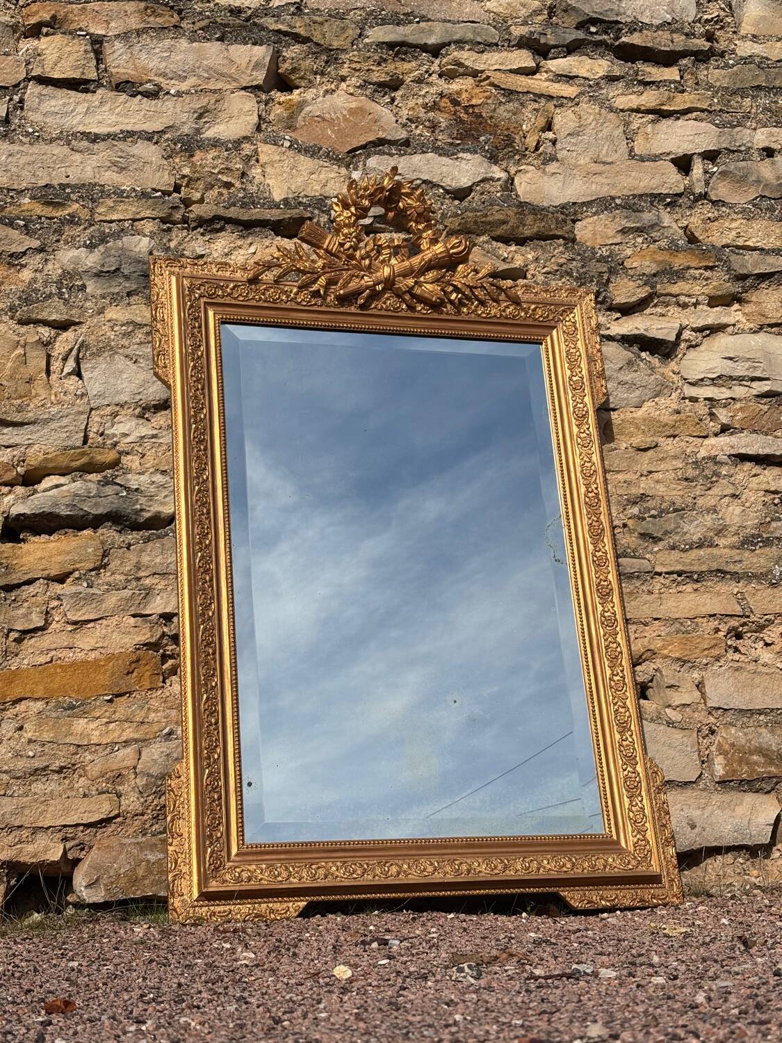 Napoleon III gilded mirror