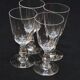 4 antique baccarat cut crystal wine glasses? saint louis?