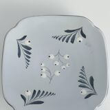 Mid-Century Modern French Blue Plate by Eva Jancke-Björk for Bo Fajans, Sweden