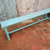 Banc en bois banc de ferme patine ancienne