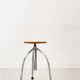 Vintage industrial workshop stool, adjustable tripod, 1960s–70s