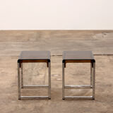 Vintage set of Plexiglas side tables designed in France in the 1960s