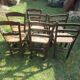 7 wooden chairs