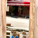Recycled teak mirror