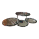 Chrome round coffee table