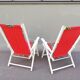 Paire de fauteuils de jardin pliables