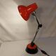 Vintage red articulated desk lamp - 70s/80s.