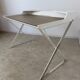 Bureau contemporain design italien  Andrea Lucatello pour Cattelan Italia modèle Qwerty bois et cuir