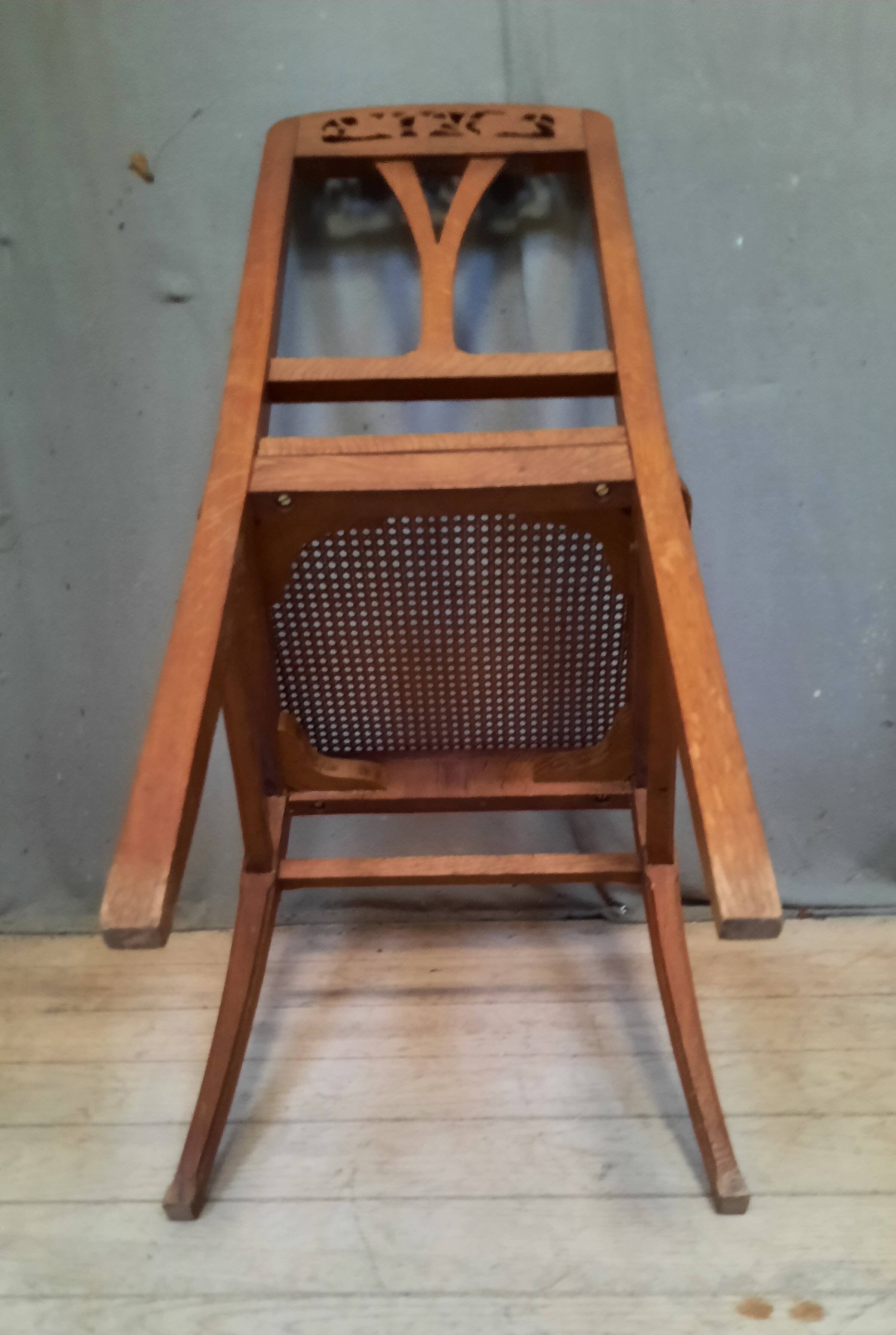 Cane chair in the style of Gauthier Poinsignon