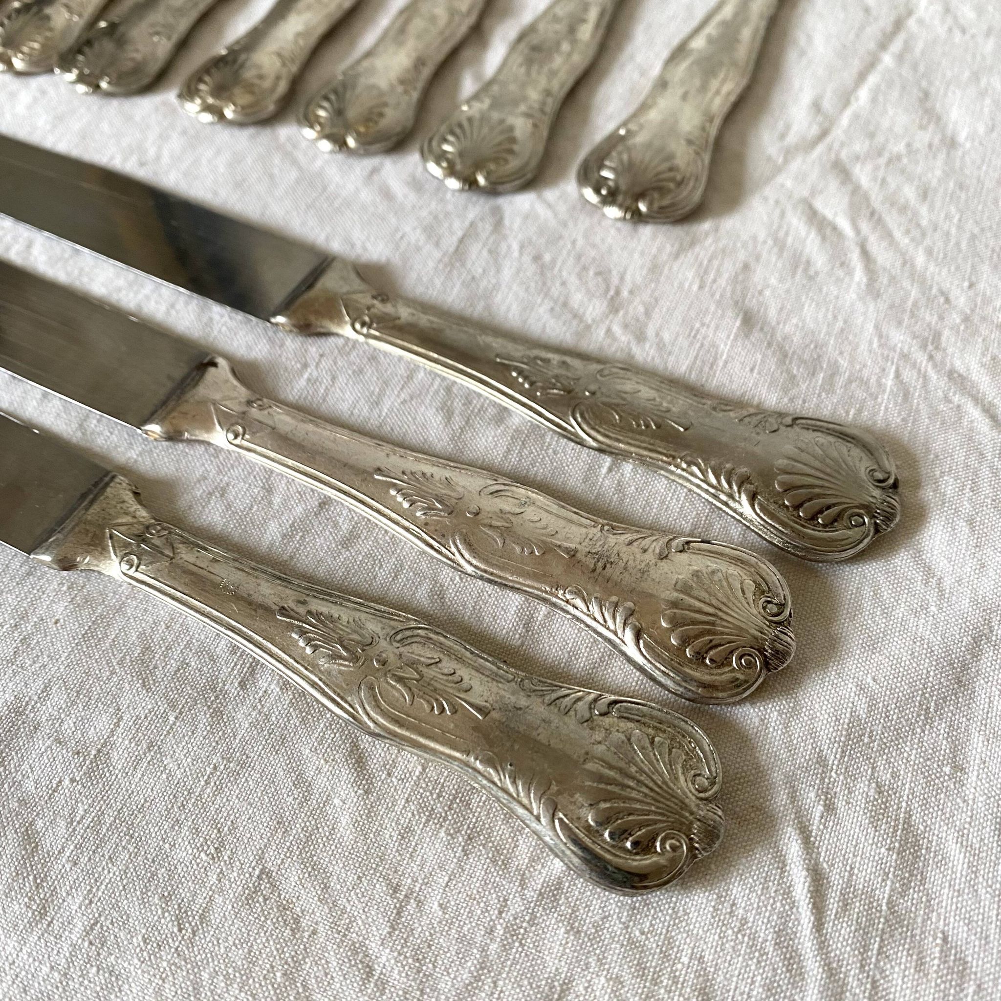 Old style stainless steel cutlery