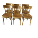 Set of 6 vintage SNCF bistro chairs from the 1960s.