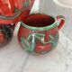 Vintage Italy handmade glazed ceramic cups