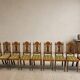 Set of 9 Renaissance Revival dining chairs, carved wood, Czechoslovakia, early 20th century