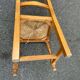 4 solid wood straw-seated chairs, oak, 20th century, 105cm