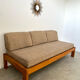 Wooden sofa design Regain France vintage 60s