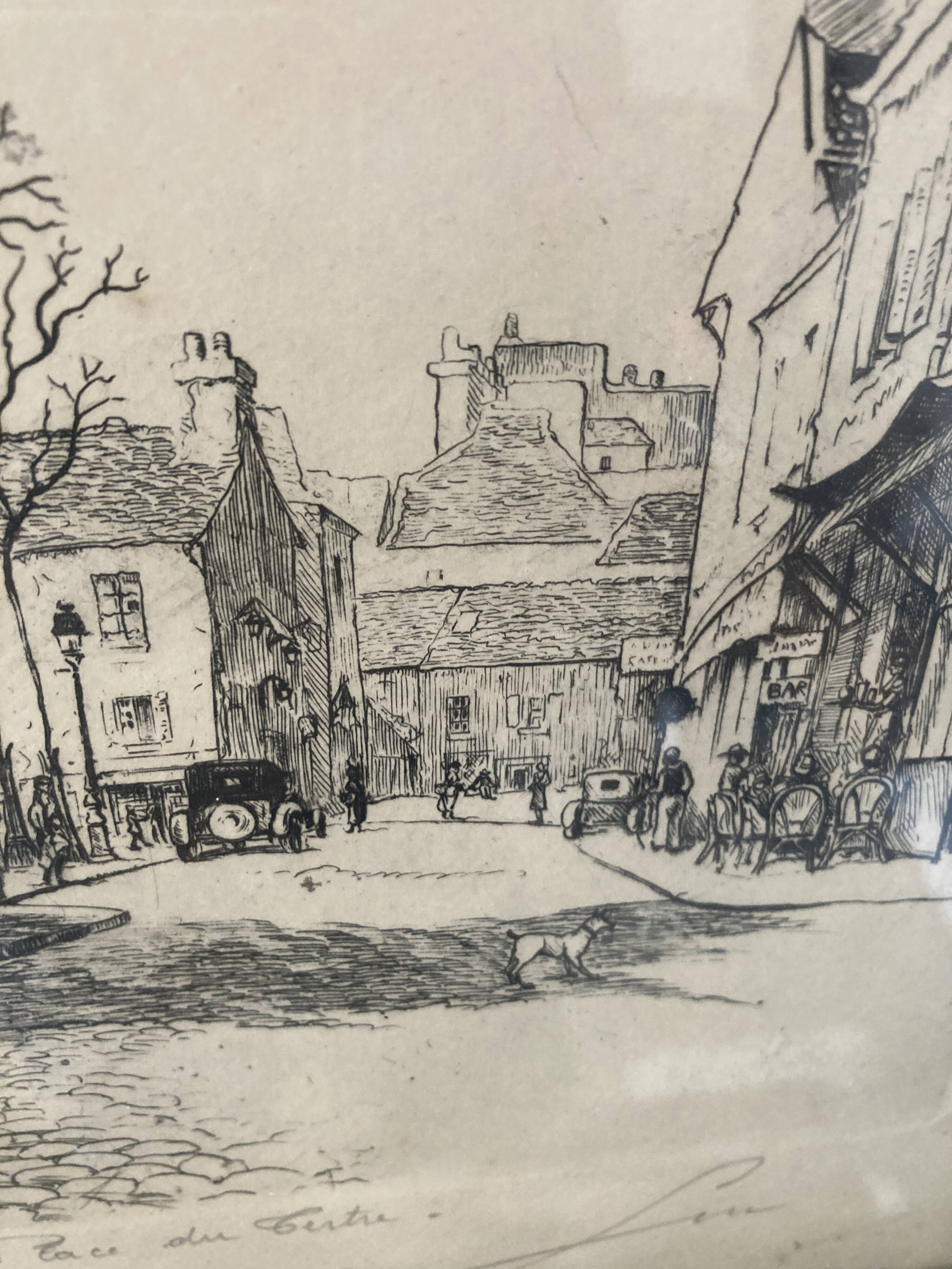 Old illustration of Montmartre