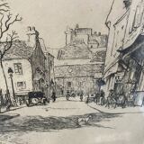 Old illustration of Montmartre