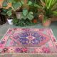 Vintage turkish oushak rug 115x83 cm carpet
