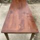Farmhouse dining table in solid wood with 1 drawer, 1930, 209x80cm.