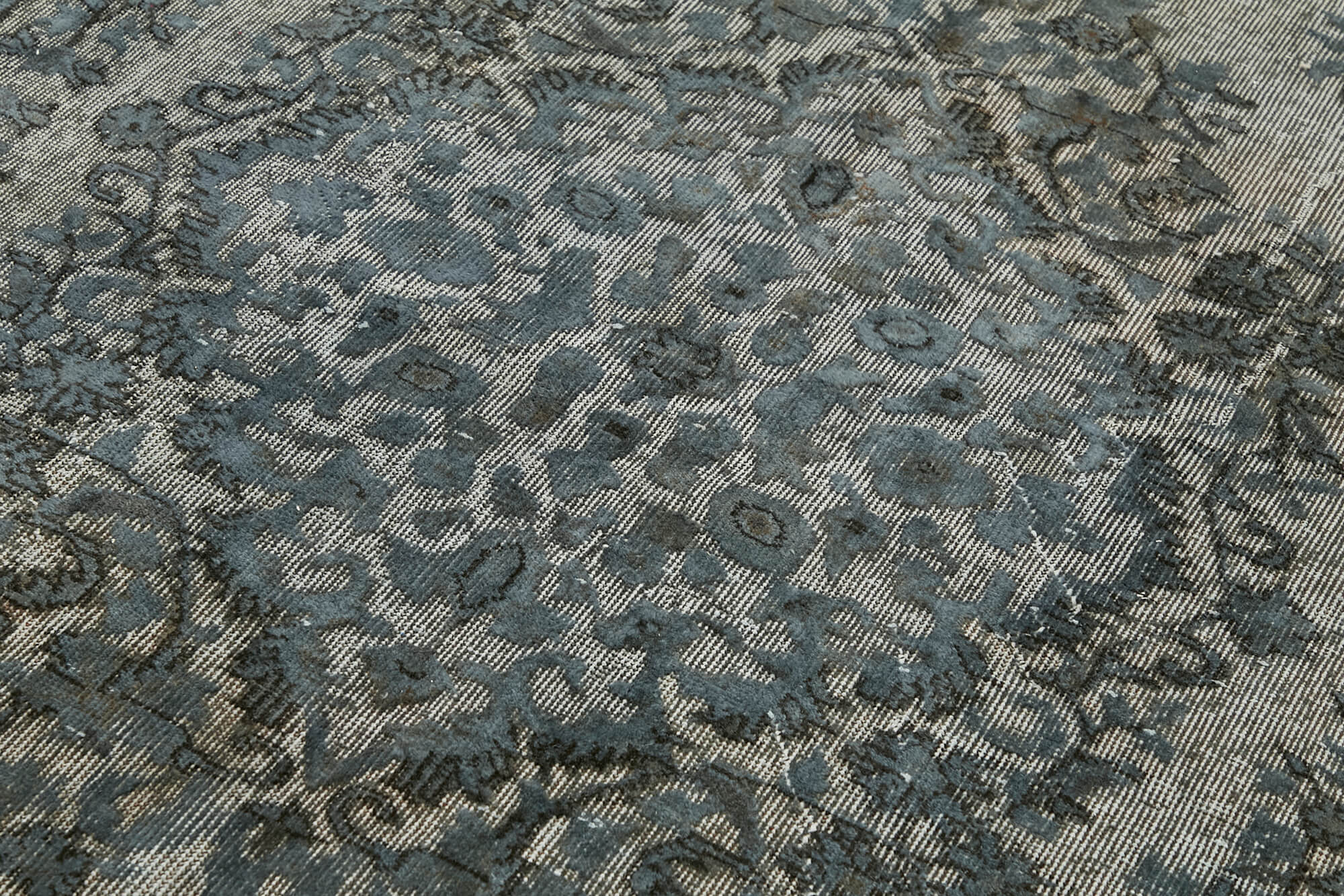 Handwoven Unique Oriental 1980s 165 cm x 274 cm Grey Rug