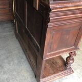 Renaissance sideboard / china cabinet with marble top