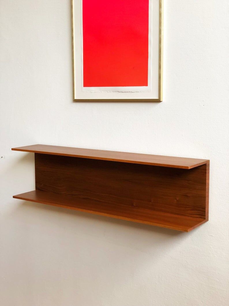 Walter Wirz Regal wall shelf for Wilhelm Renz in teak