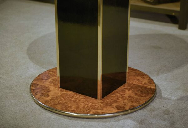 Table circulaire dans le goût de Willy Rizzo 1970’s