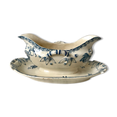 Saucière Terre de Fer Sarreguemines model Royat late nineteenth
